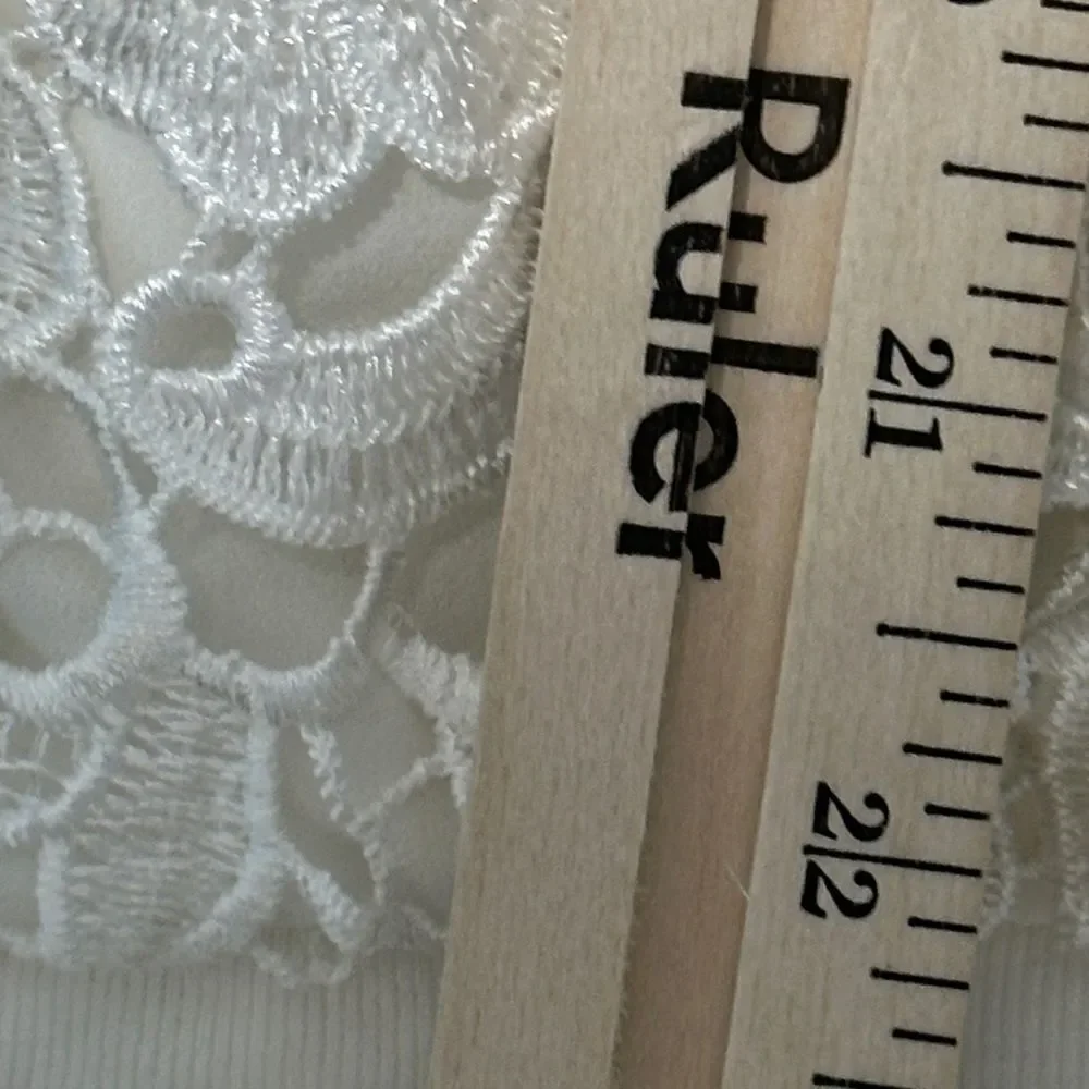 Chalk the Label Womens Jacket  Size 4 White Lace Floral Fairy‎